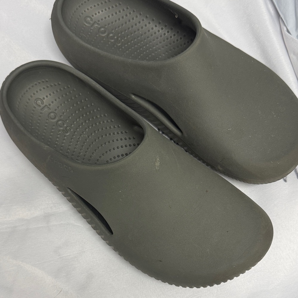 CROCS Charcoal Slip-On Clogs